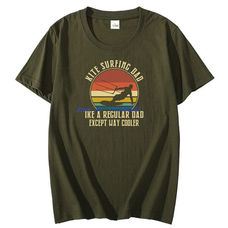 Vintage Kiteboarding Kitesurfing T-Shirt Funny Graphic T Shirts Unisex Tees Tops Summer Streetwear Cotton Short Sleeve T-Shirts