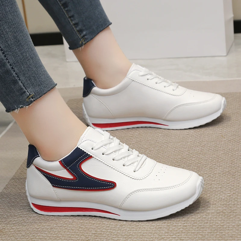 

New Women Sneakers Summer Casual Walking Shoes for Women Flat Lace Up High Quality Sneakers Fashion Wild Flat-bottomed Loafers