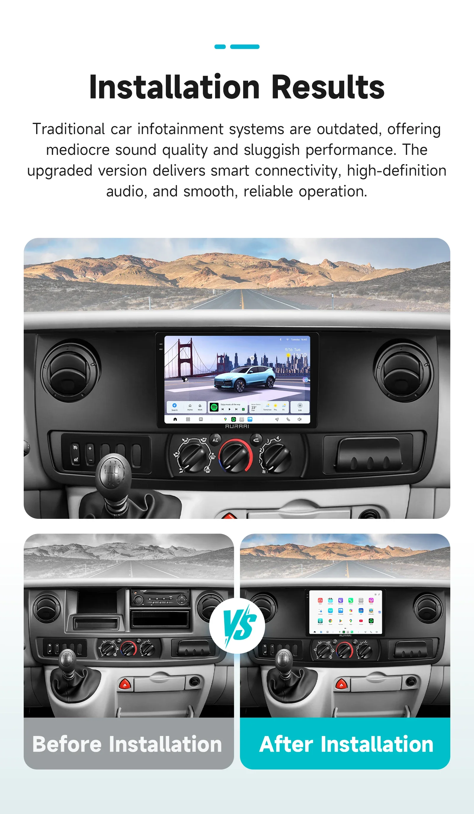 OSSURET For Renault Master 2003-2011 CarPlay Multimedia Video Player GPS Navigation Stereo 8G+256G Android Auto Radio 3D Model