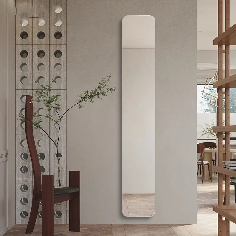 

DSA light luxury wall-mounted frameless ultra-narrow full-length mirror self-adhesive wall-attached full-length mirror bedroom