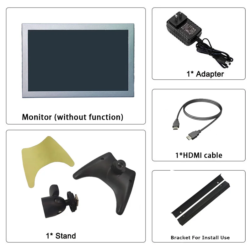 Imagem -03 - Zhixianda-monitor hd de Quadro Aberto Exibição Industrial Hdmi Vga Bnc av Interface Usb 1280x800 1920x1200 10.1 Polegada Preço Barato