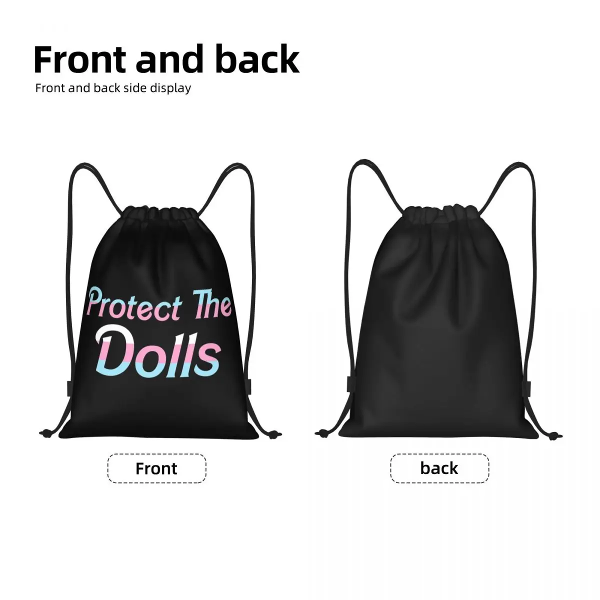 حماية حقيبة الظهر برباط للدمى، حقيبة رياضية للصالة الرياضية، حقائب سلسلة للتمرين