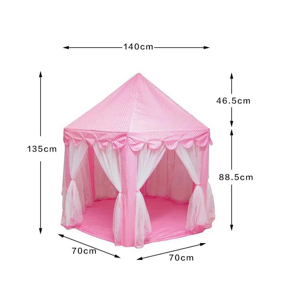 Portable Kids Toy Tent Princess Pink Girl Castle Play House Children Small House Folding Playtent Party Castle Photography Props