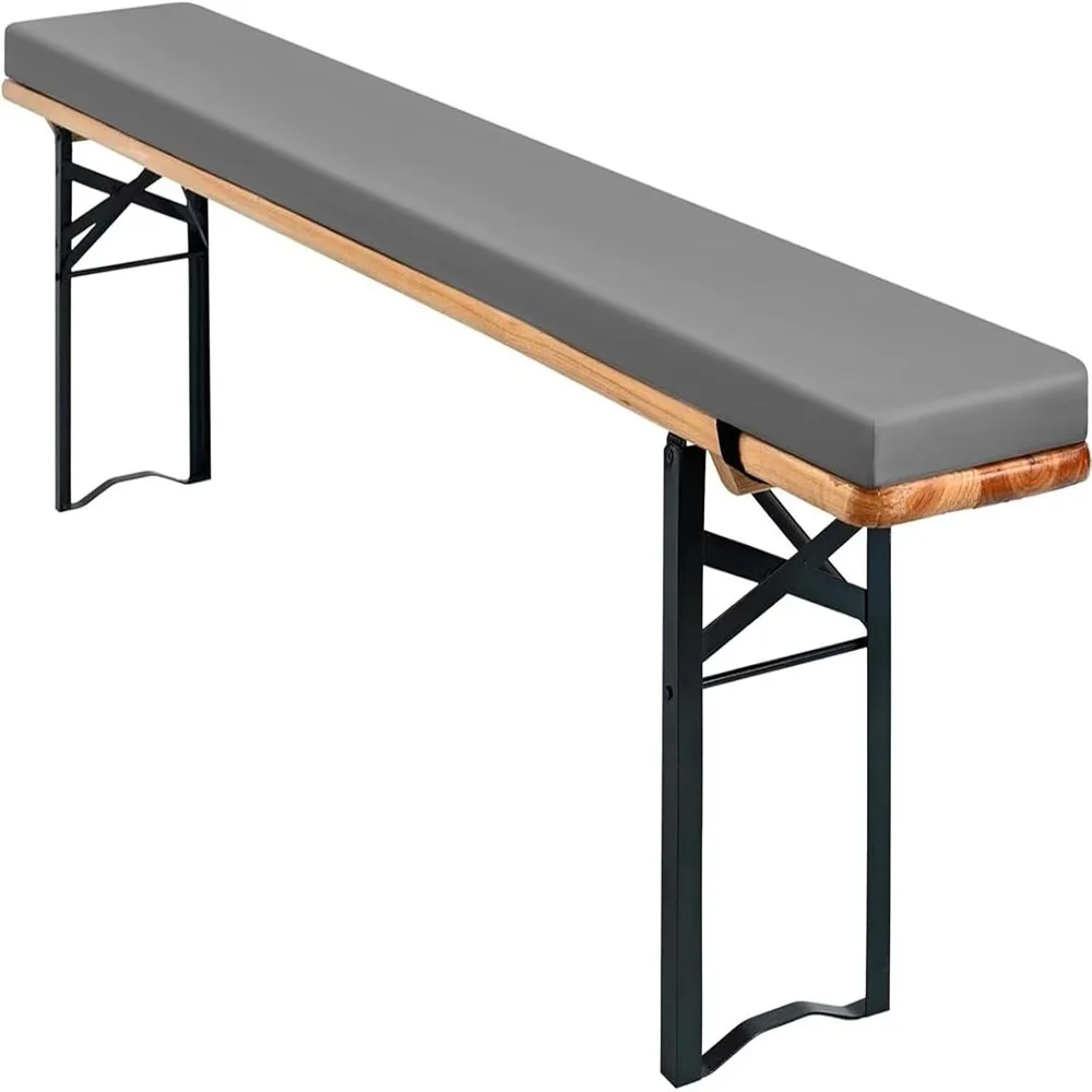 Long Bench Cushion Outdoor Waterproof Beer Bench Cushions for Beer Table Party Tent Set Zipper Washable Garden Swings Pillow Pad