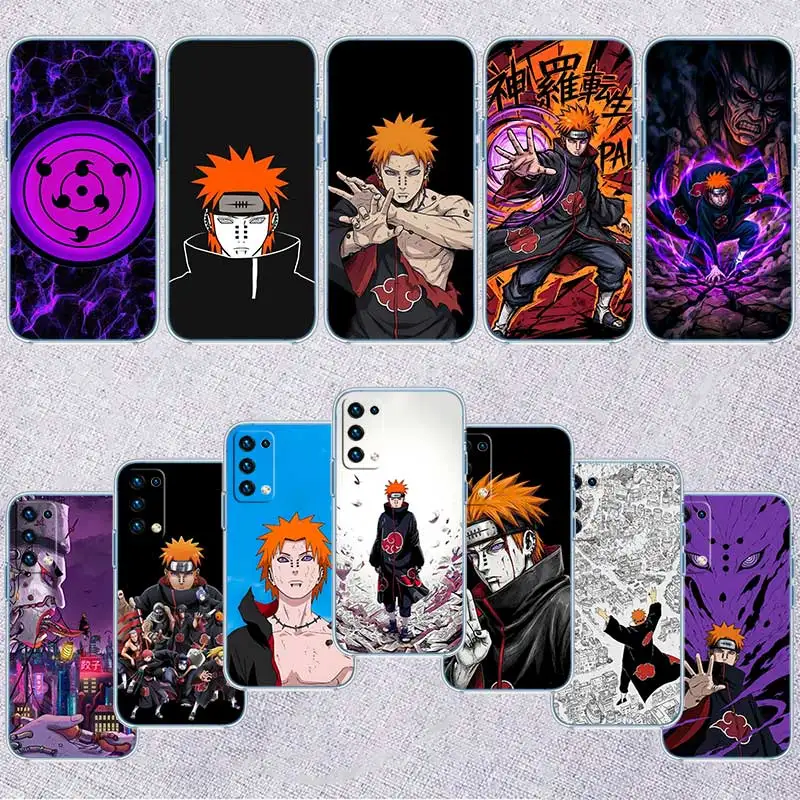 PU39 Pain Akatsuki NARUTO Transparent Phone Case for Samsung Galaxy A04 A04S A14 A23 A34 A54 M23 M33 M52 M53