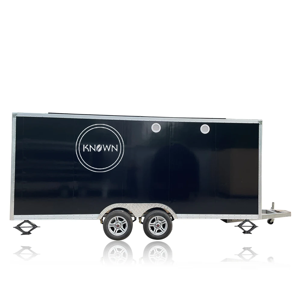 Truk makanan dapur luar ruangan Trailer Makanan Cepat dengan peralatan masak pabrik makanan bergerak keranjang makanan untuk dijual Eropa Amerika Serikat