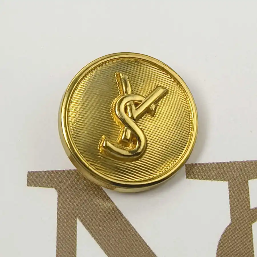 

High-End Golden Button Woolen Cardigan Metal Button Hand Sewn Small Outerwear for Home Sewing DIY Accories Rabbit Baby Brand
