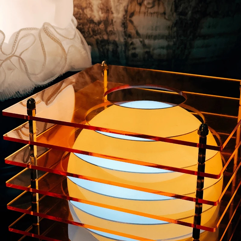 DIY Creative Acrylic Charging Sunset Atmosphere Lamp Birthday Gift Electroacoustic Device