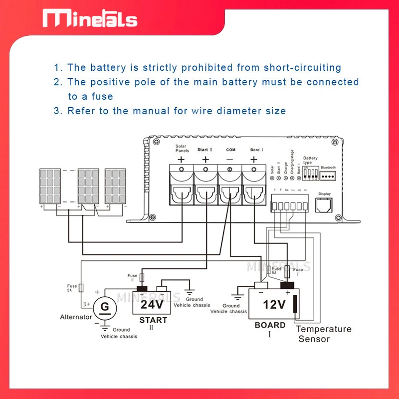 DC&MPPT 24V to 12V charger DC 60A MPPT 50 booster Suitable for RV boat DC solar charger
