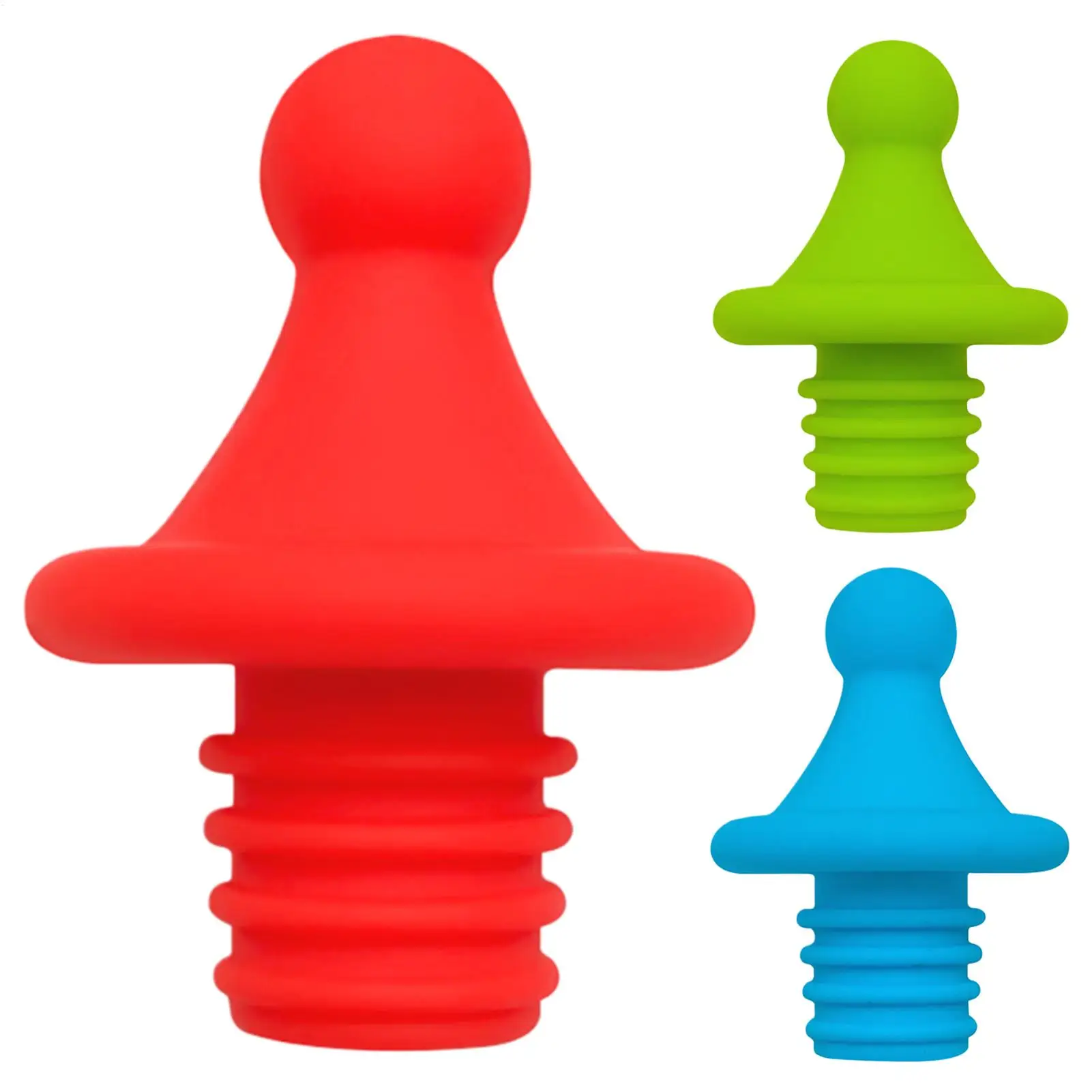Silicone Wine Stopper Beverage Bottle Stopper High-Elasticity Champagne Sealing Corks Beer Preservation Silicone Bottle Caps