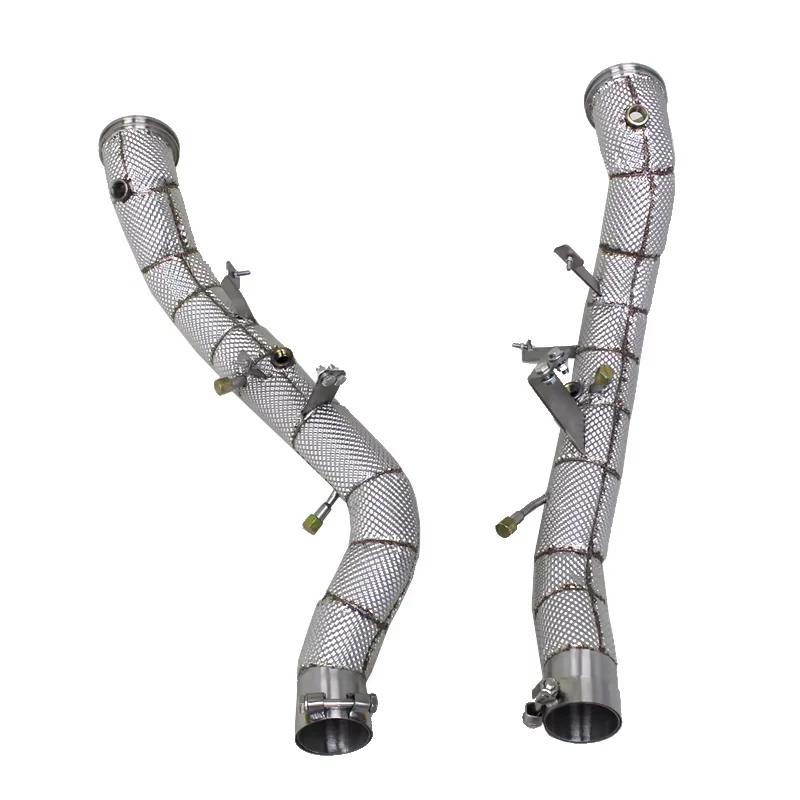

CEES SS304 Free - Flow No - Cat Downpipe for Maserati Ghibli 3.0T 2020 - 2024 w/ Heat Shield