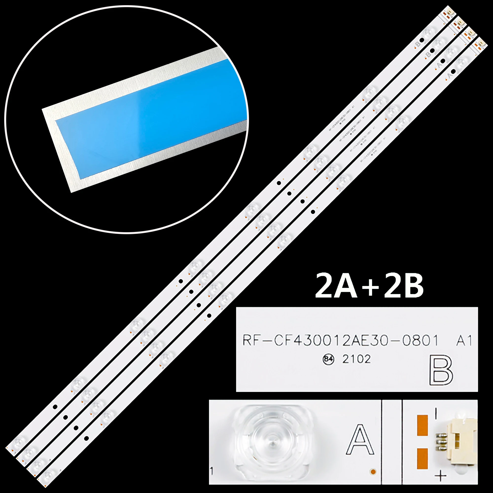 

Светодиодная лента подсветки для 43U9700 TX-43HX700B QLED43UHDS 43QL5D63DG 43QA4C63DB 43QA5D63DB 43QA4C63DG 43QA5C63DB