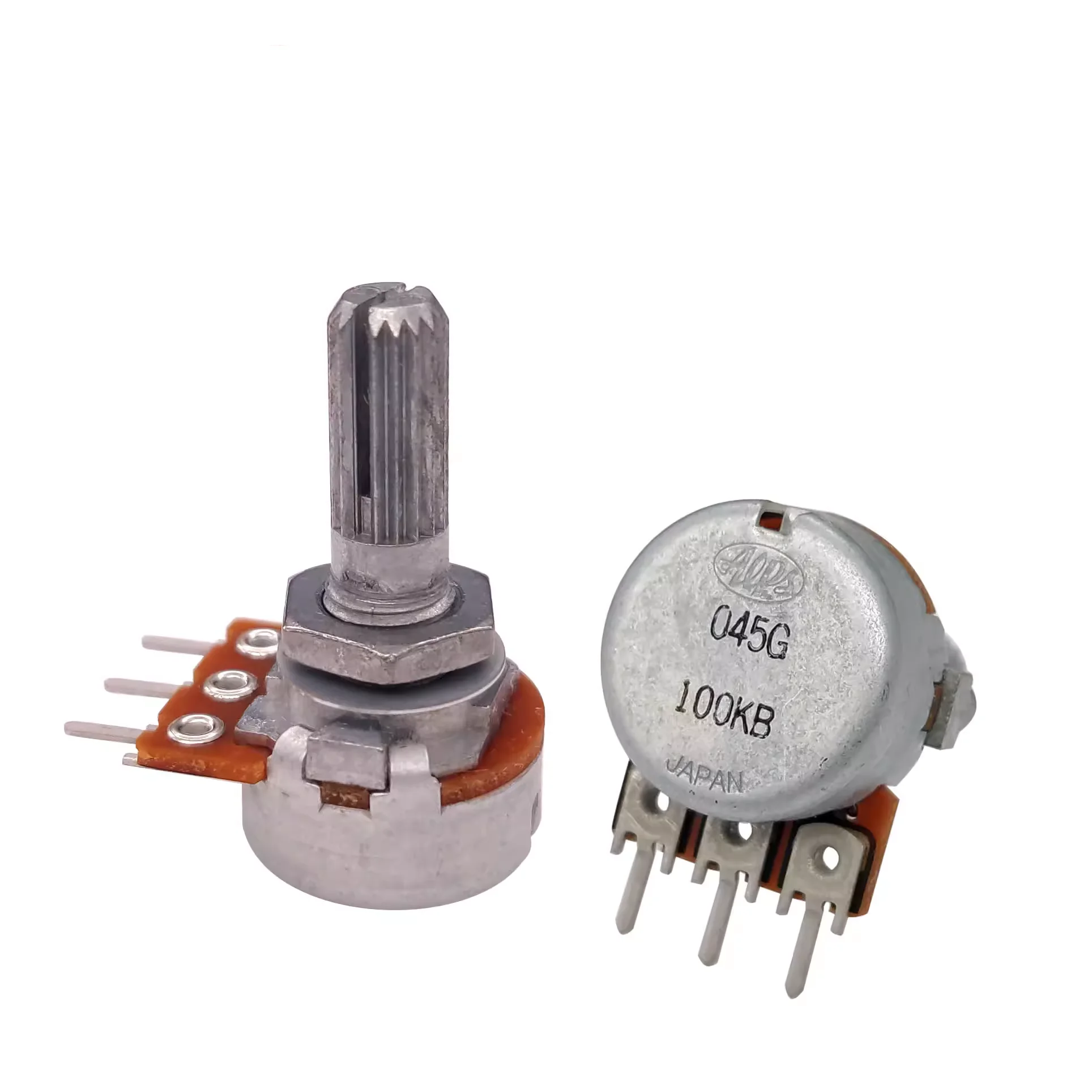1pcs，Single loop rotary potentiometer，RK163，10KB 20KB 50KB 100KB，3Pin，The shaft length is 20mm，Audio Volume Knob