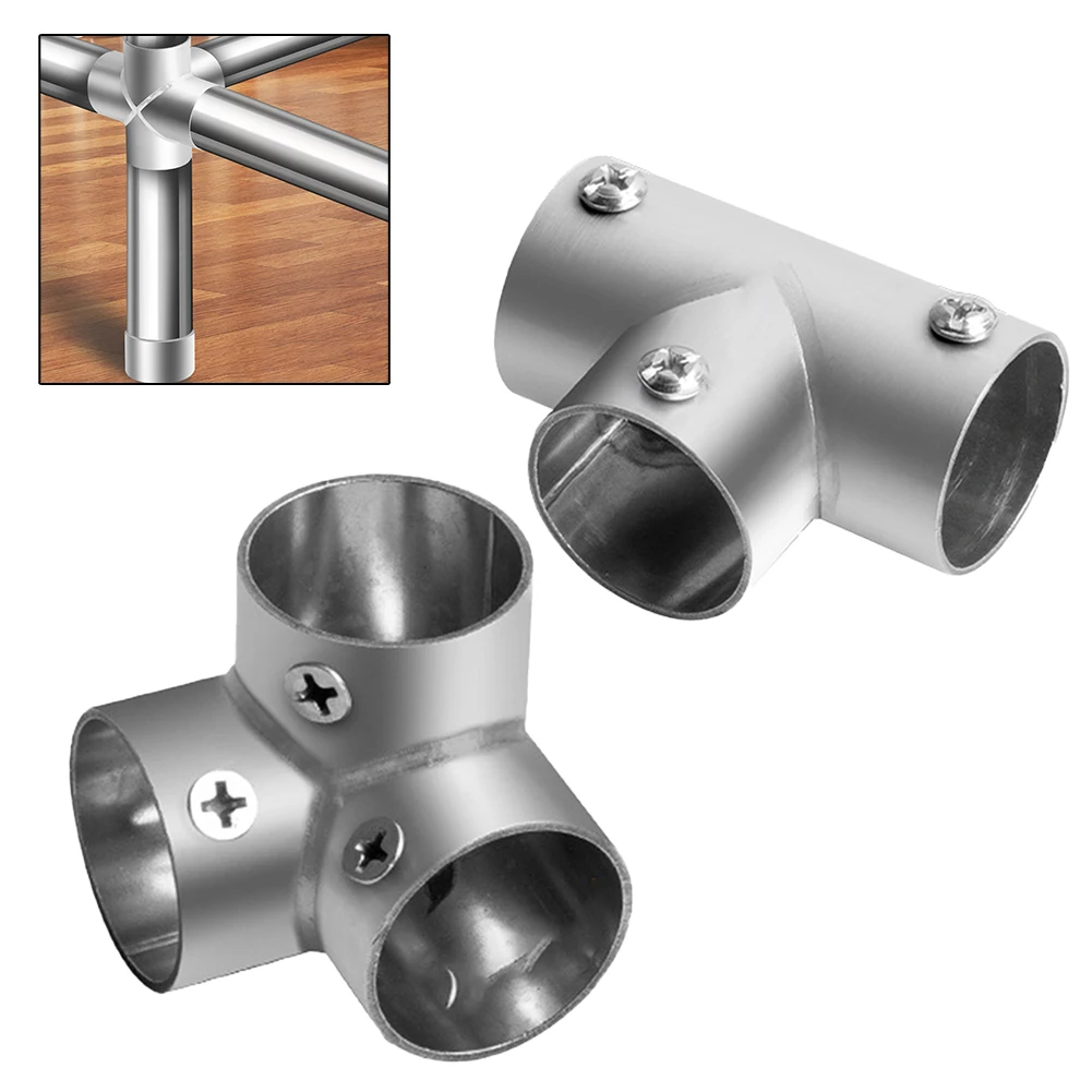 

Stainless Steel Pipe Connector Clothes Rail Clothes Flange Seat Hanging Clothes Pole Fixed Socket Wardrobe Clothes Rail Bracket