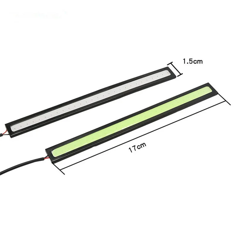 방수 DC 12V 17cm 블루 슈퍼 브라이트 LED 자동차 COB 조명, DRL 안개 운전 러닝 램프, 자동차 COB LED 라이트, 1PC