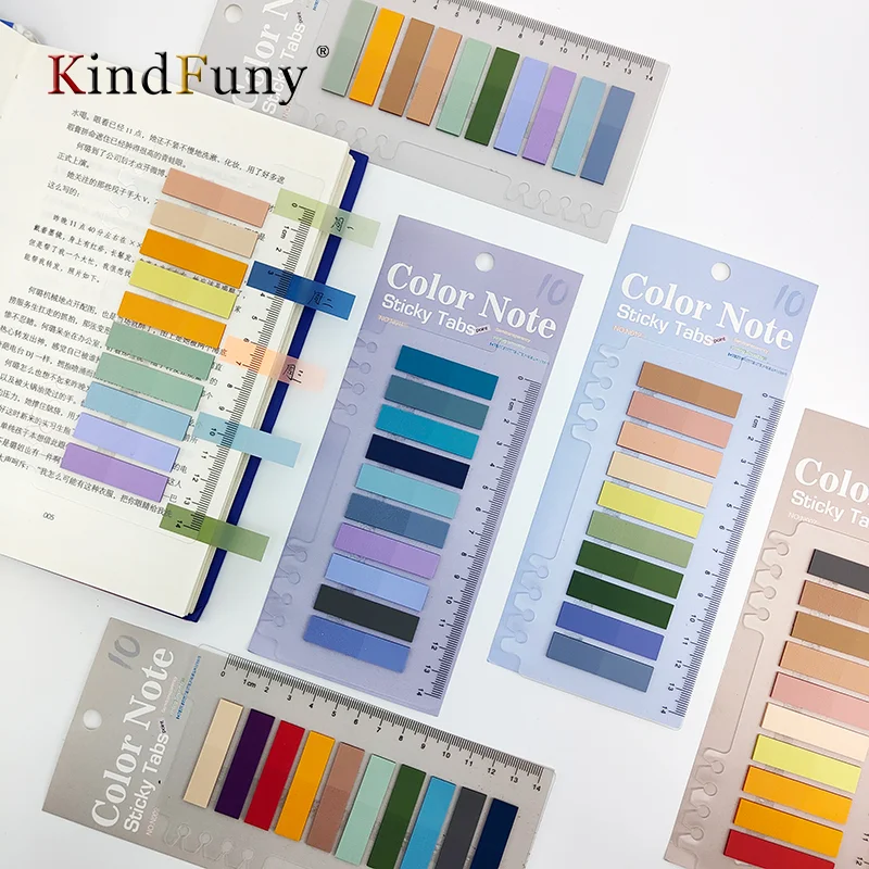 

KindFuny 1200pcs Sticky Index Page Markers Colored Book Tabs Sticky Notes Page Flags Index Tabs Annotation Tabs Label Stickers