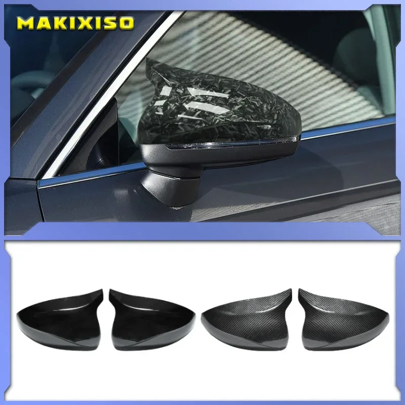 

Black Side Mirror Caps For Audi A3 8V S3 RS3 2014 2014-2020 Replacement Style Carbon Fiber Mirror Cover Covers