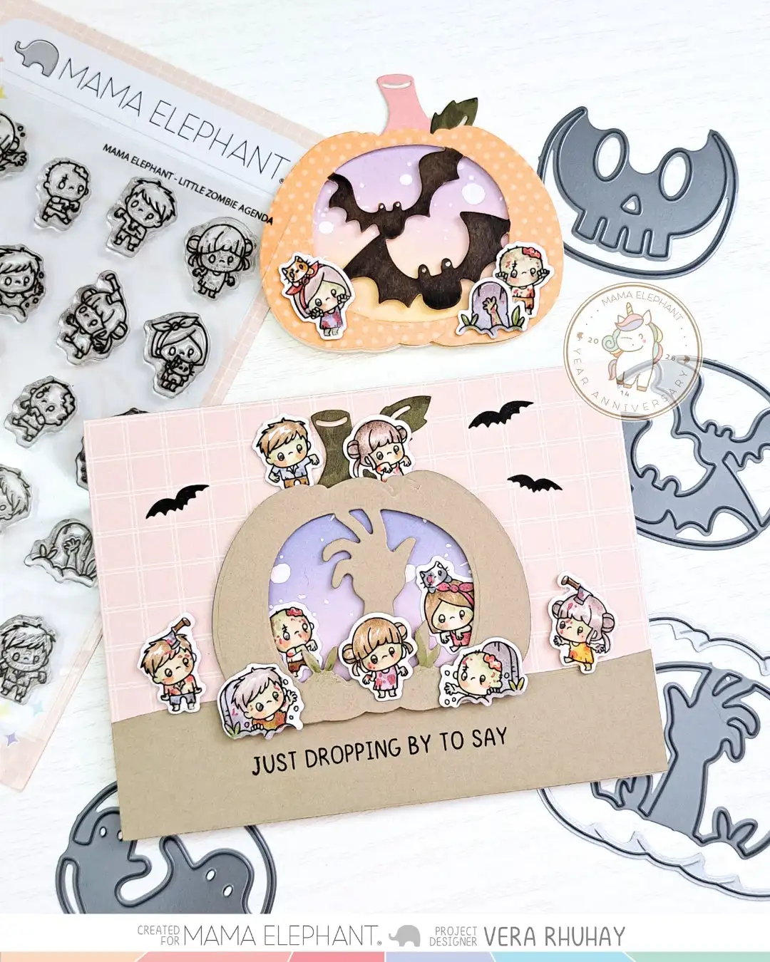 Halloween Pumpkin Ghost Mama Elephant Metal Cutting Dies Stamps for DIY Handmade Photo Album Scrapbooking Calendar June 2026 New