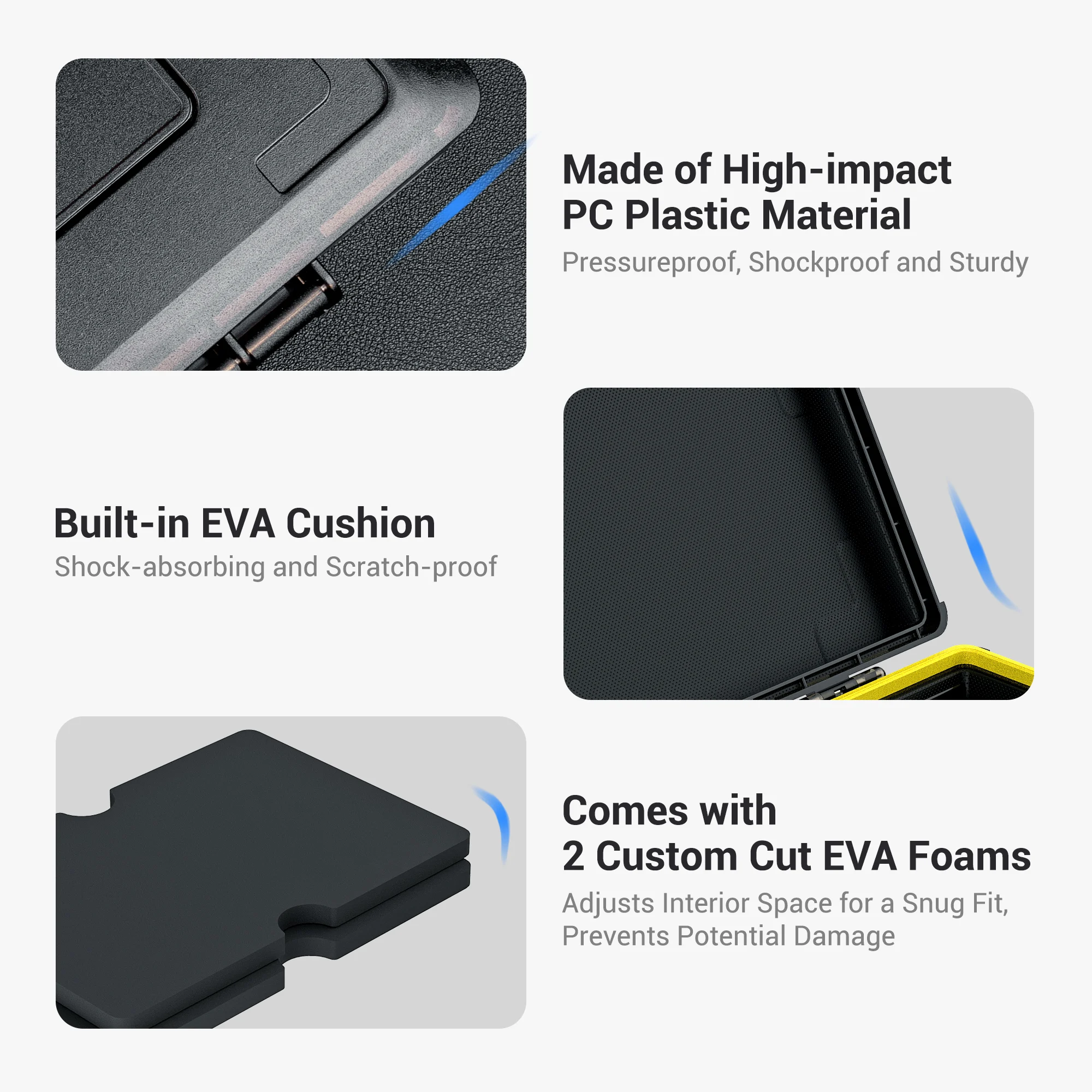 Portable Hard Drive Case Holder Organizer Protection Bag for 3.5 Inch Hard Drive Shockproof Dustproof Durable Hard Storage Box