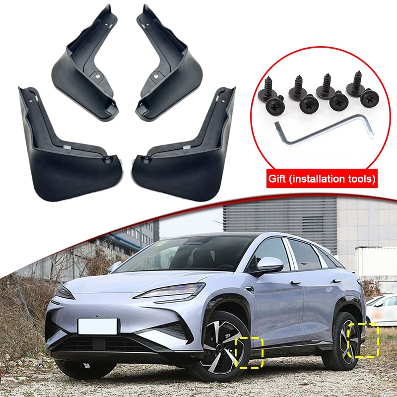 

Автомобильные аксессуары для BYD SEALION 7 EV 2025 2026 2027: Брызговики из АБС-пластика, передние и задние защитные щитки от грязи