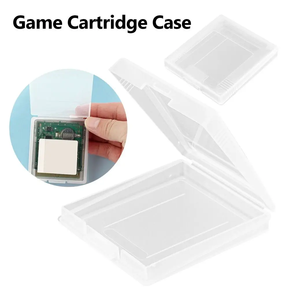 

2 шт. пластиковые футляры для игровых картриджей, защитные от пыли, жесткие, устойчивые к царапинам, прозрачные, для GameBoy Color GB GBC GBP