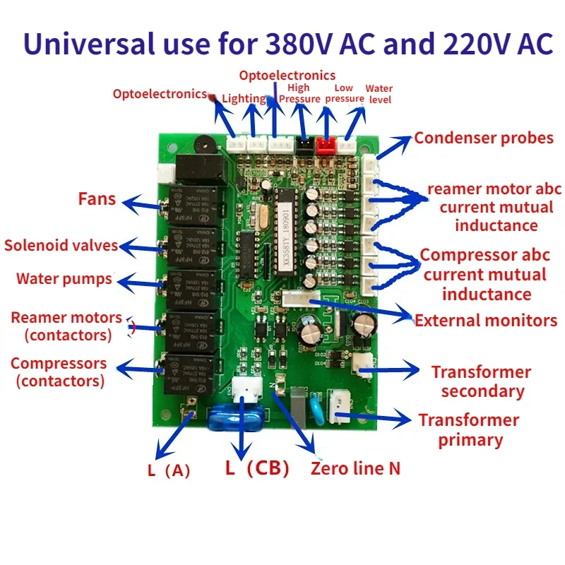 Flake Ice Machine Computer Controller Platine Motherboard Elektronische Steuerung Fischschuppen