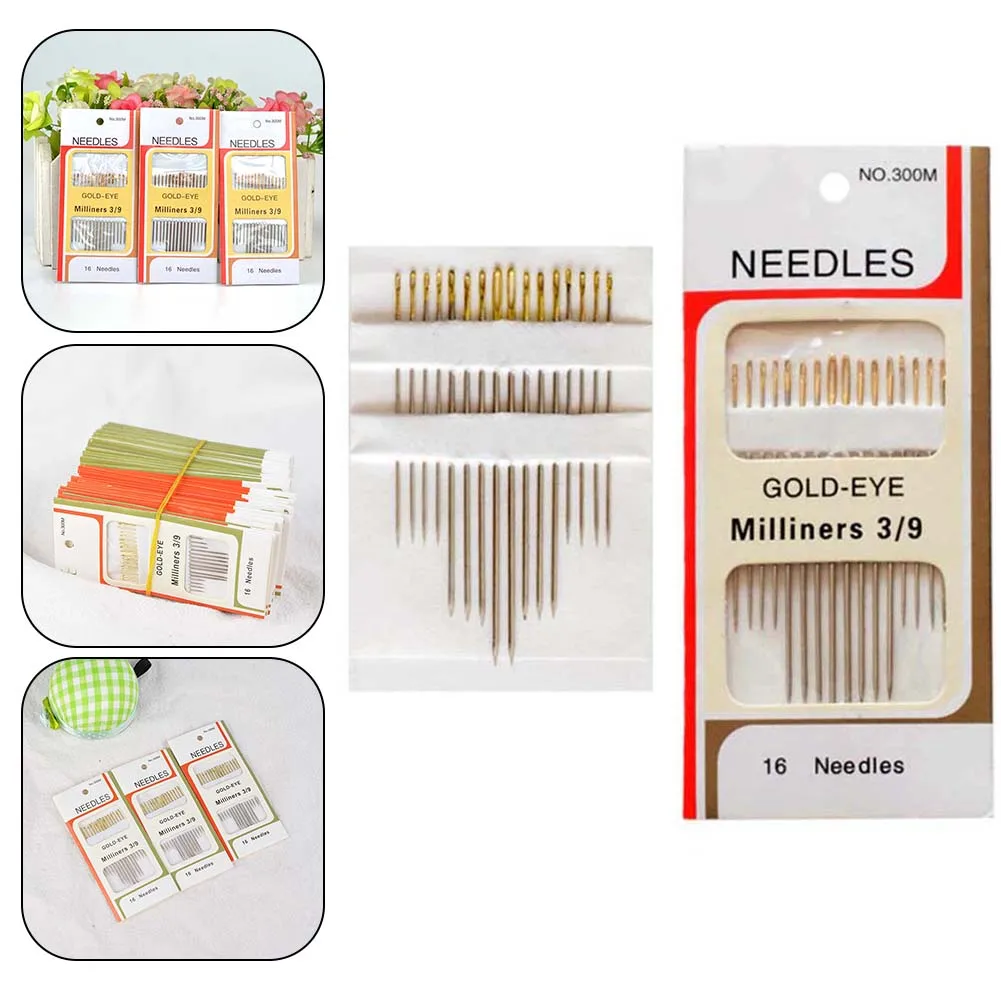 Easy Thread Hand Sewing Needles Versatile High Quality Easy Thread Hand Sewing Needle Self Threading 16 Pcs Note New