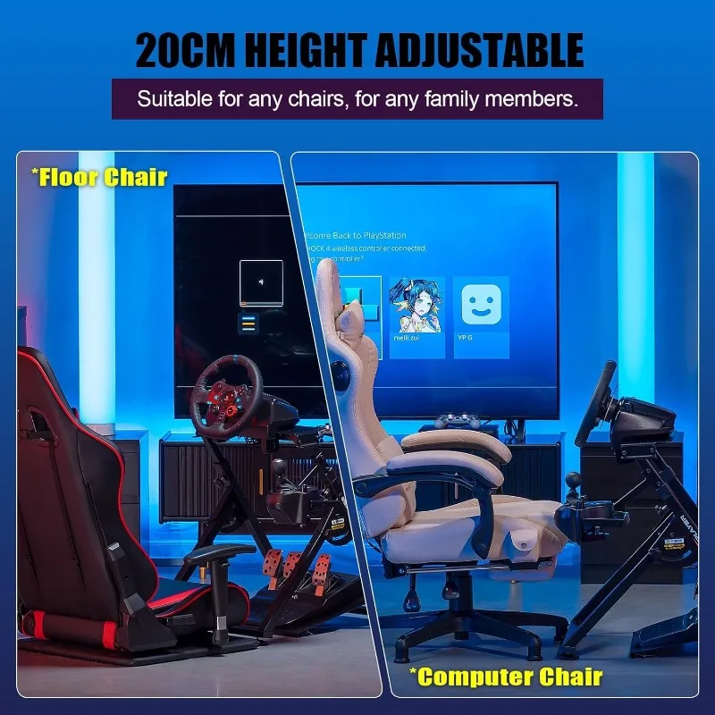 Sim Racing Wheel Stand Simulatore Cockpit Wheel Stand Racing Steering Shifter Mount adatto per G25 G27 G29 G920 G923