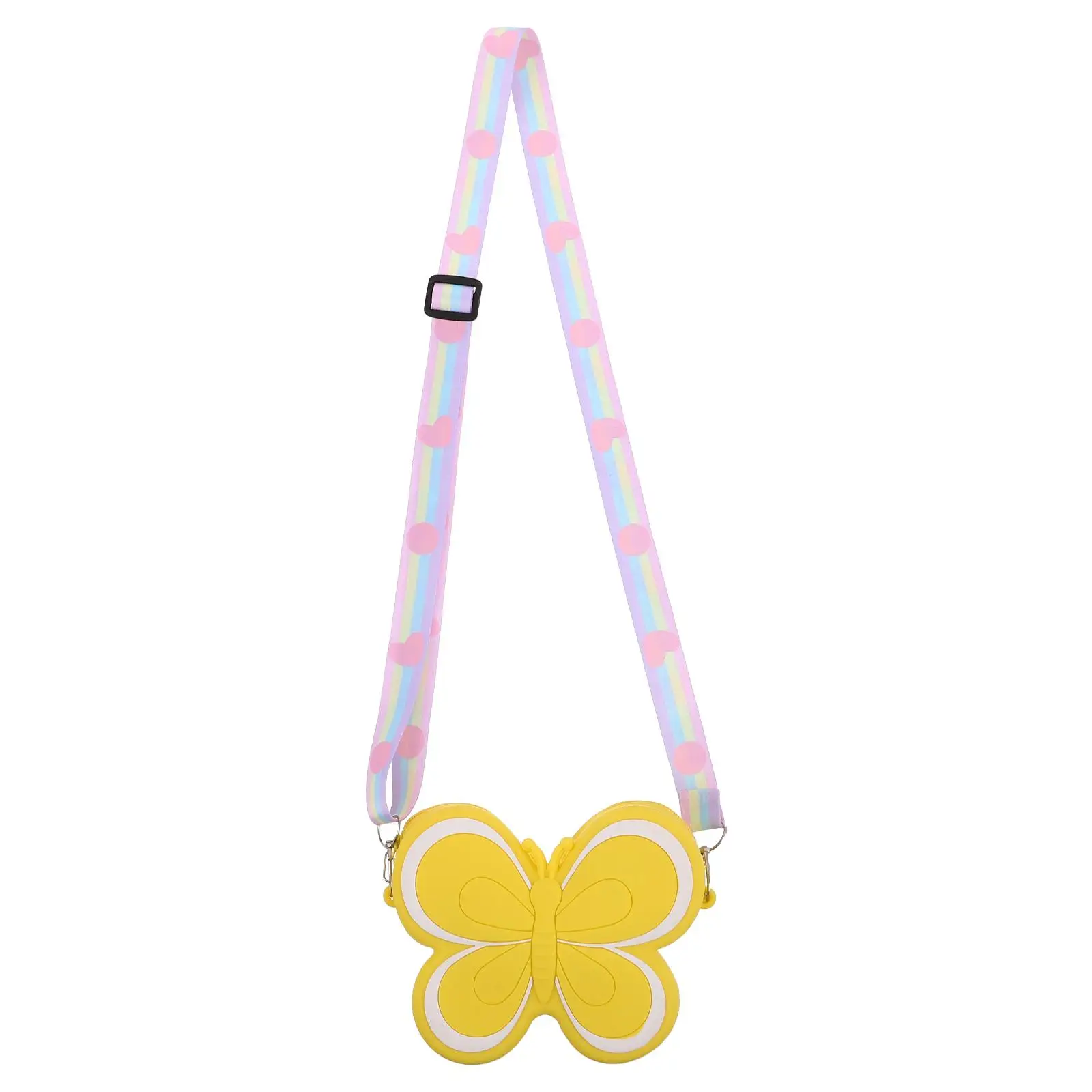 

Butterfly Silicon Coin Purse Kids Girls Wallet Compact Bag Soft Durable Silicone Material Fashionable Accessory Change