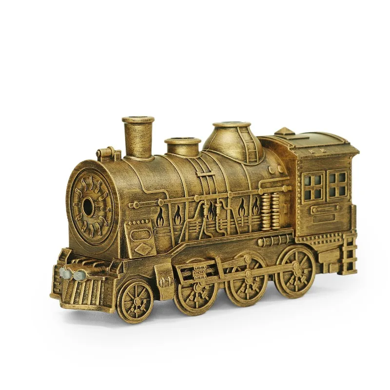 

Bronze Train Jellyfish Spray Ring Double Spray Ultrasonic Air Humidifier Household Portable Essential Oil Aromatherapy Machine