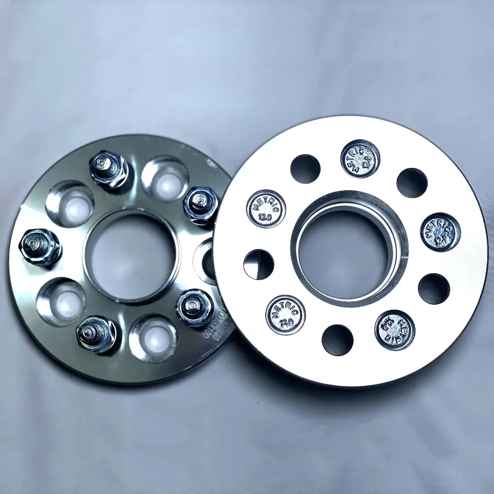 2pcs Wheel Adapters Spacers PCD 5x100 CB 56.1mm Lug Studs M12x1.5 Thick 15/20/25/32/38/44mm