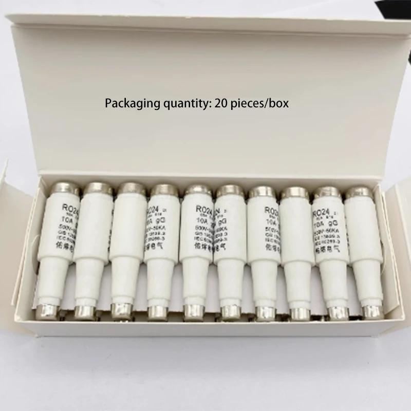 CE  20PCS RO24 R024 5SA E16 D1 AC 500V Spiral Fuse 2A 4A 6A 10A 16A 20A 25A 32A ceramic fuse