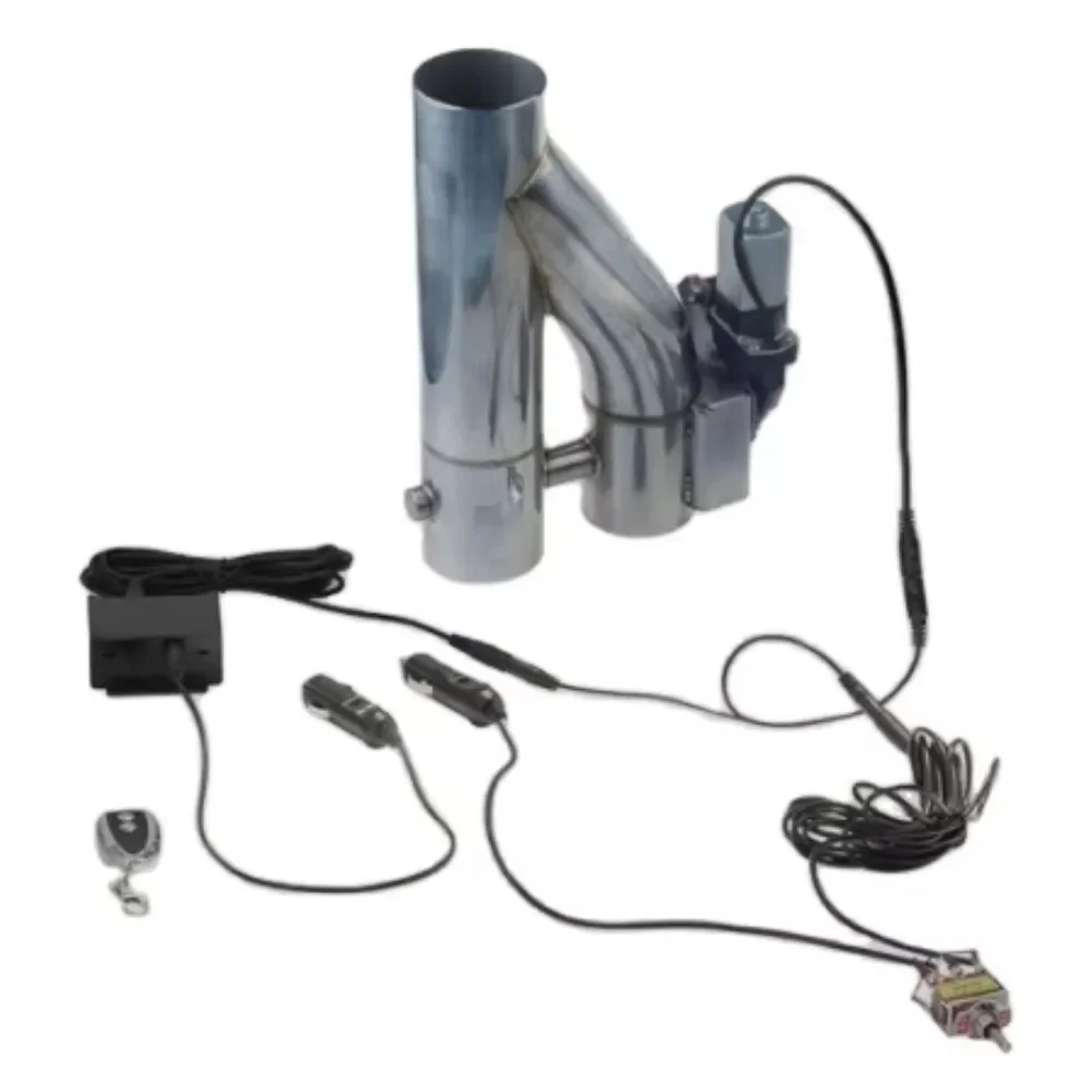 Universal High Quality 2 2.25 2.5 3 Inch Dump Double Valve Electric Exhaust Cutout E-Cut Out with Wireless Remote and Switch