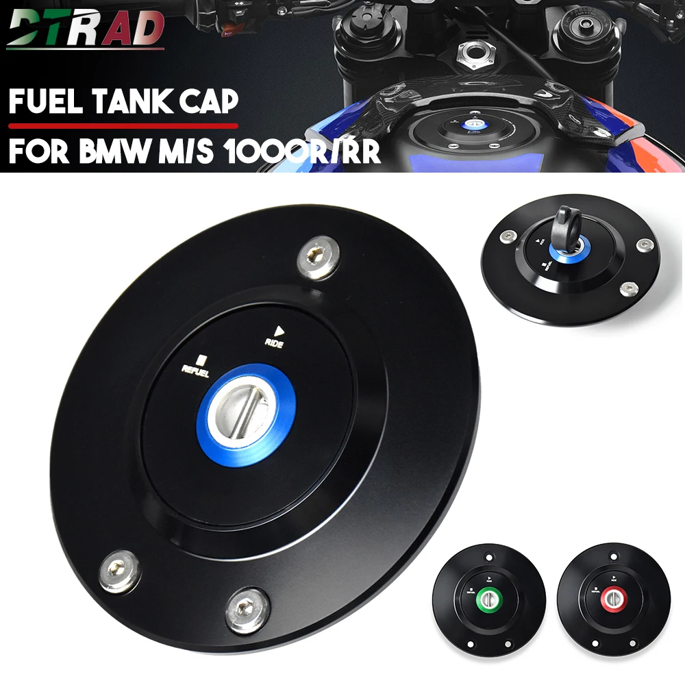 New For BMW S1000R S1000RR M1000R M1000RR 2023 2024 Accessories Motorcycle CNC Fuel Tank Gas Cap Caps Oil Airbox Cover With Key