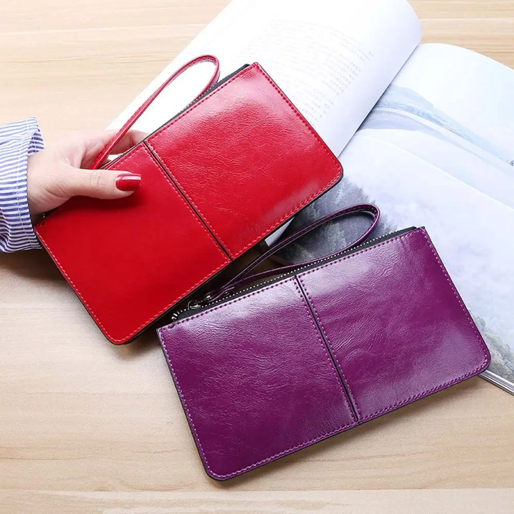 Gift Lady Clutch Money Bag With zipper Handbag Money clip Long Wallet Card Holder Card Case Coin Purse