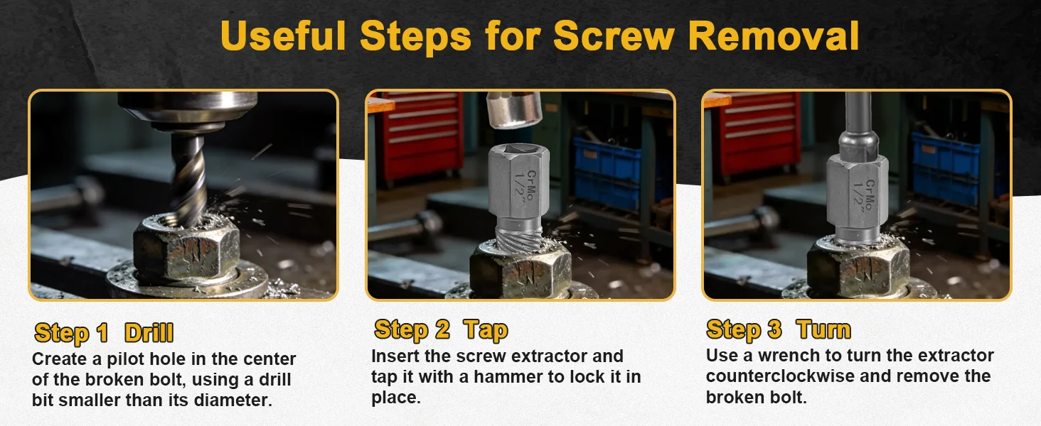 Useful Steps for Screw Removal