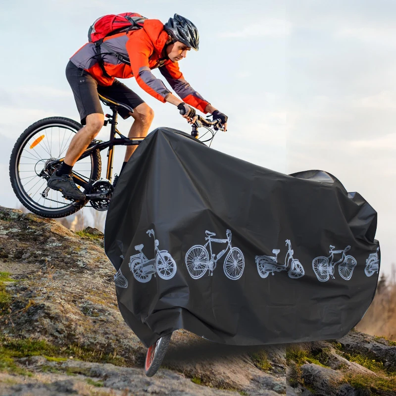 Waterproof Bicycle Motorcycle Electric Vehicle Cover Outdoor UV Guardian for Prevent Rain Bike Motorcycle Accessory