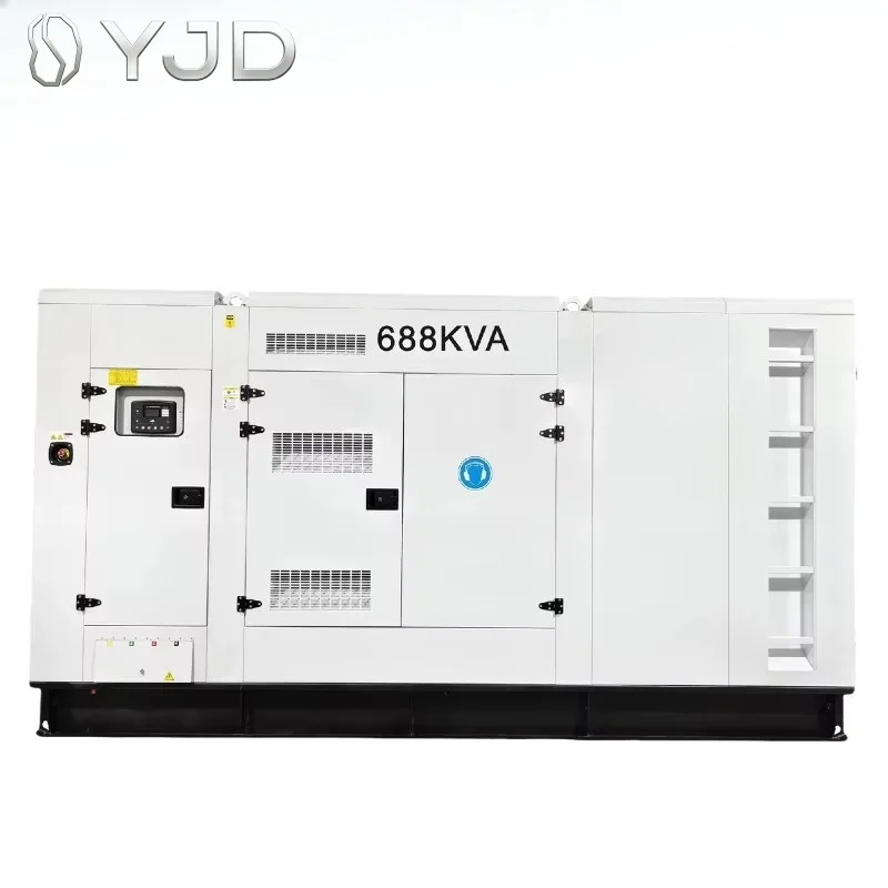Generator Powerful Industrial Electric diesel 688kva Grupo Electrogeno Standby 550kw 600kw 650kw 700kw 750kw Silencioso 3 Phase