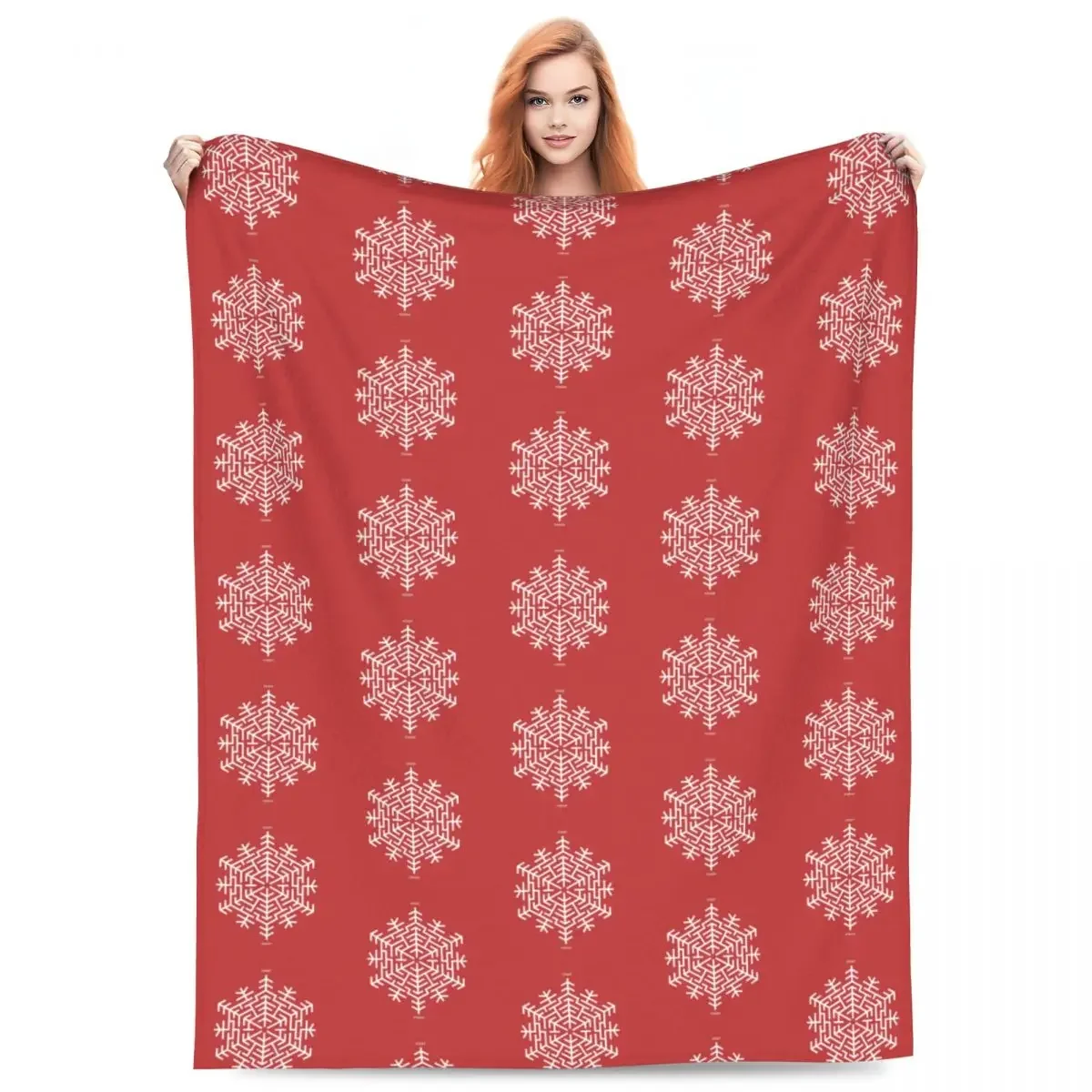 

Soft Warm Blanket Travelling An Amazing Christmas Throw Blanket Snowflake Flannel Bedspread Couch Chair Pattern Sofa Bed Cover