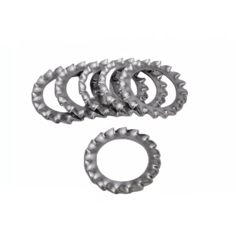20/50/100Pc DIN6798A/J M2.5 M3 M4 M5 M6 M8 M10 304 Stainless Steel Washers External Toothed Gasket Washer Serrated Lock Washer