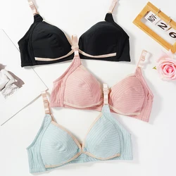 Plus Size Nursing Bra Front Closure Bra for Easy Feeding Pregnant Women New Wire Free Breastfeeding Underwear Maternity Clothes