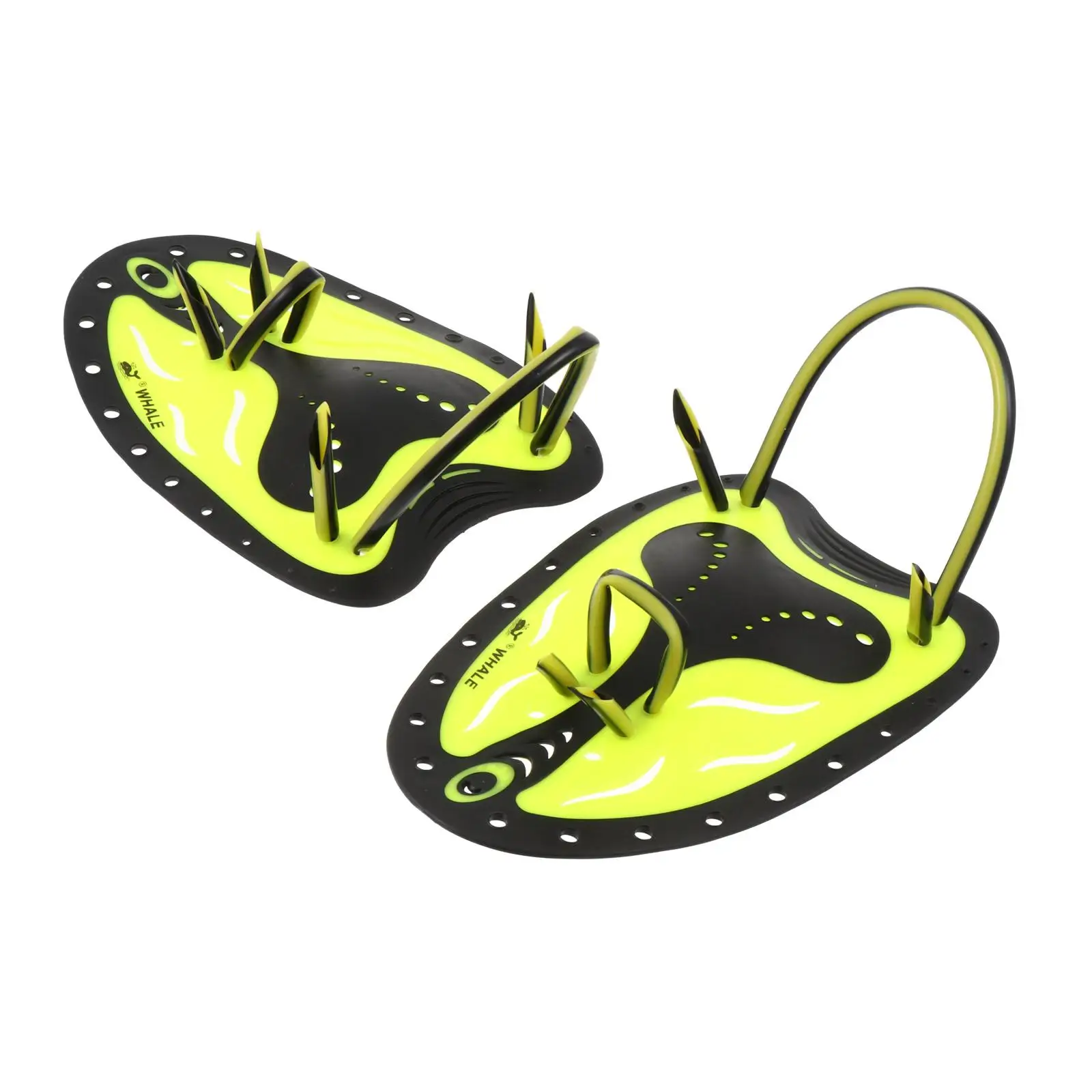 Swimming H Paddles Professional Swim Training Equipment Flat Fins Ergonomic Comfortable Adjustable Silicone For Adults Kids