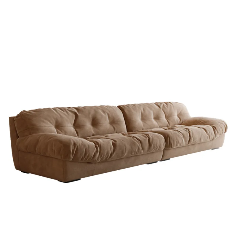 Cream wind cloud sofa household size apartment bedroom living room modern simple fabric double technology cloth sofa