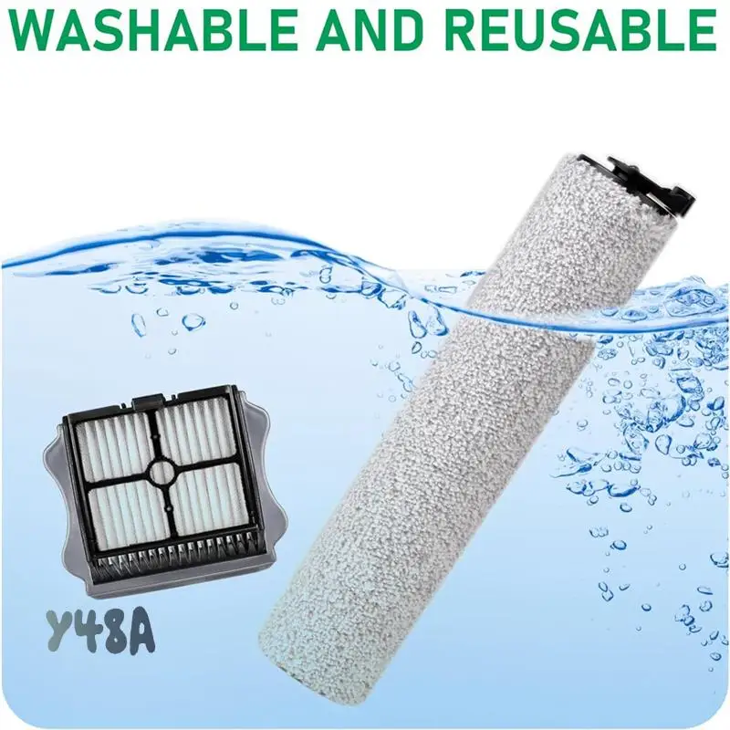 

Replacement Brush Rollers And HEPA Filter Kits For Tineco Ifloor 3 And Floor One S3 Cordless Wet Dry Vacuum Cleaner-Y48A