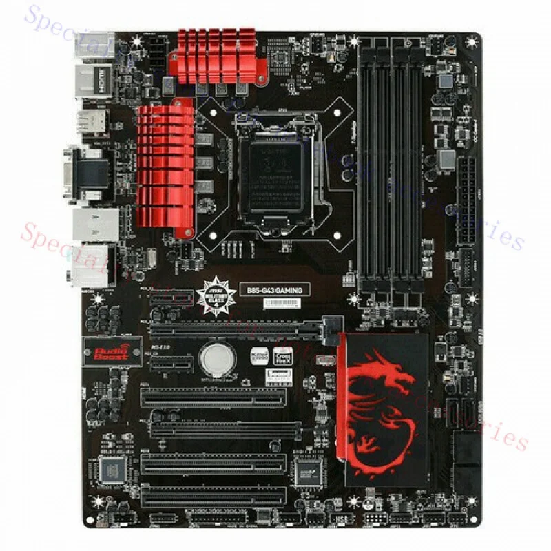 

A+ FOR FOR MSI B85-G43 GAMING Motherboard LGA1150 DDR3 USB3.0 Intel B85 ATX Mainboard