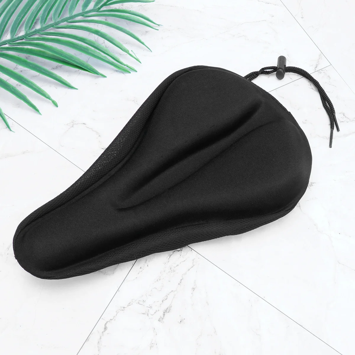 Silicone Bike Saddle Seat Cycling Cushion Pad Straight Groove Shockproof Lightweight Easy Mount Maximum Firmness