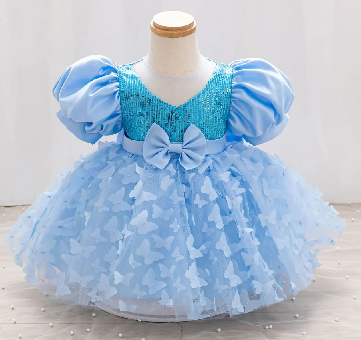 

Платье на день рождения для маленьких девочек на случаи, праздничные платья с бабочками для девочек, детская одежда для детей 1–6 лет