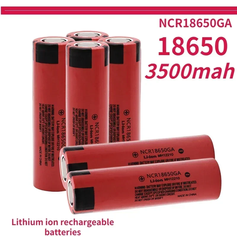 100% nowy oryginalny NCR 18650GA wysoki rozładunek 3.7 V 3500 mAh 18650 akumulator latarka płaska bateria litowa