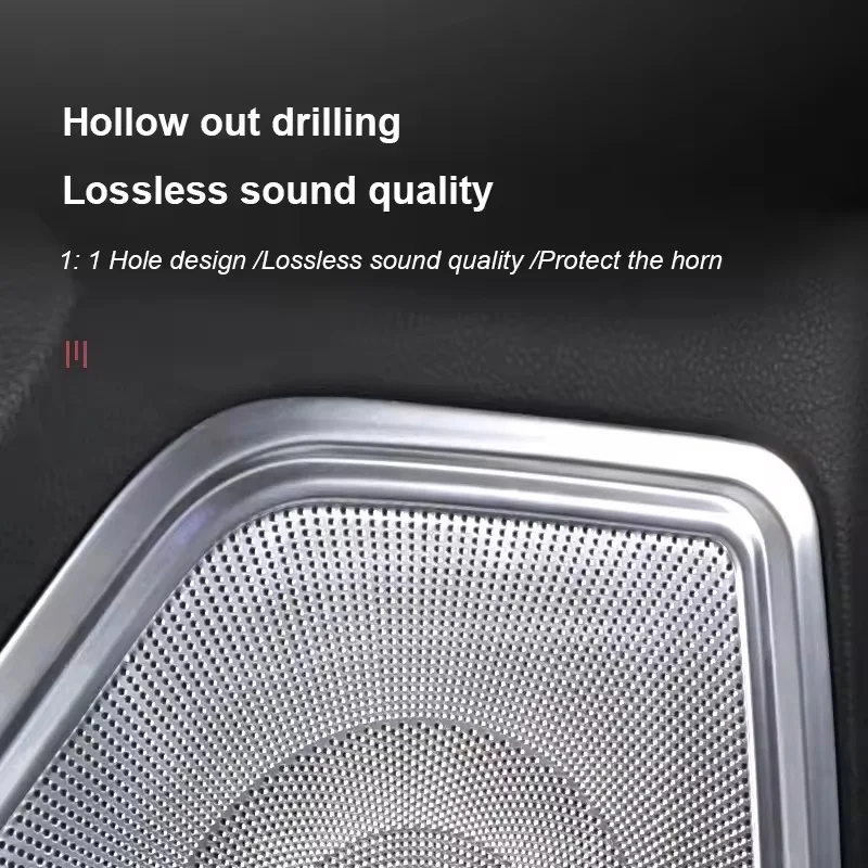 

Car Door Audio Speaker Cover Horn Decorative Cover Interior Modification And Upgrade For Porsche Macan 95B 2014-2025 Accessories