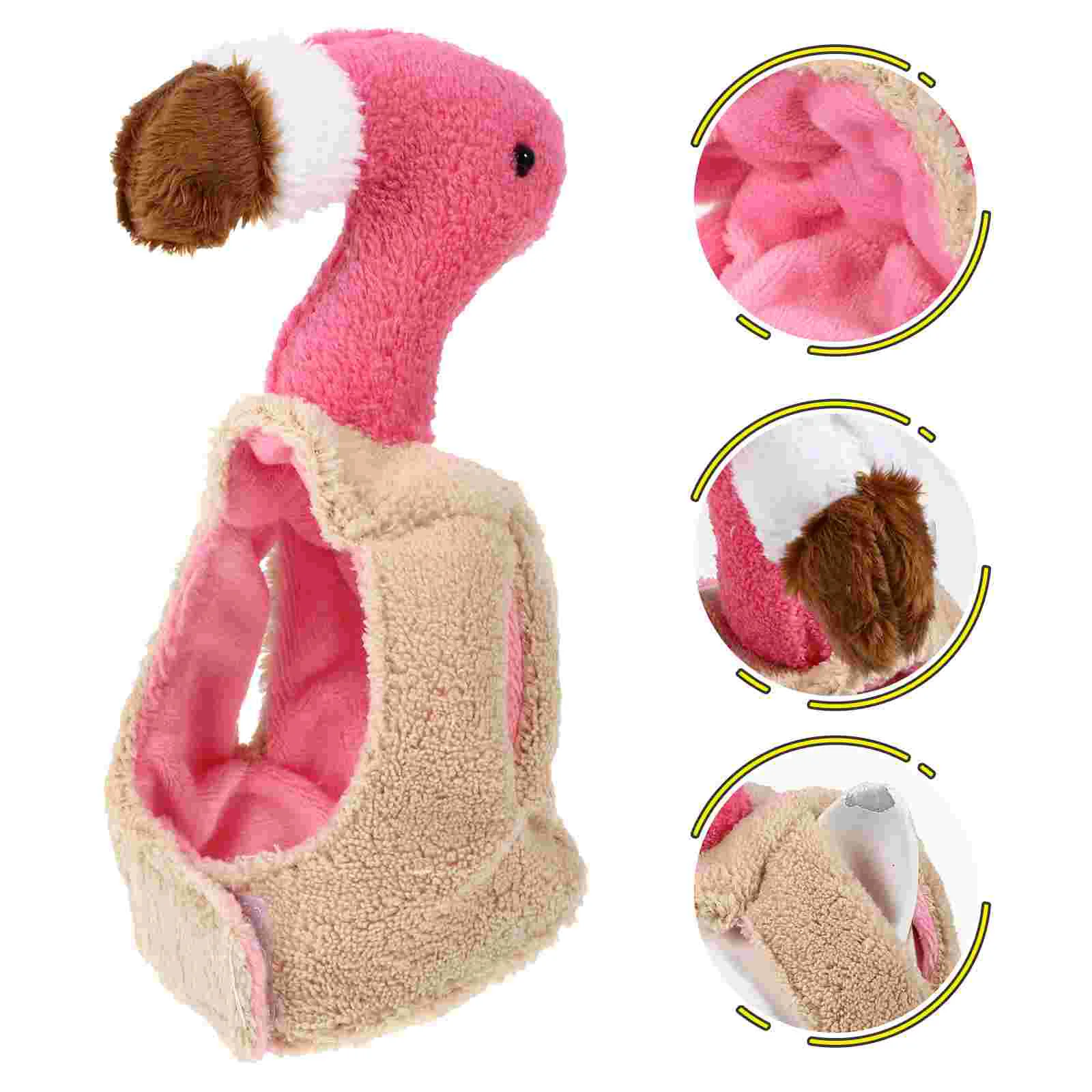 Divertido sombrero de flamenco con cabeza de mascota, accesorios de disfraz para gato, perro, cachorro, gato, gorra, sombrero de Cosplay para gato
